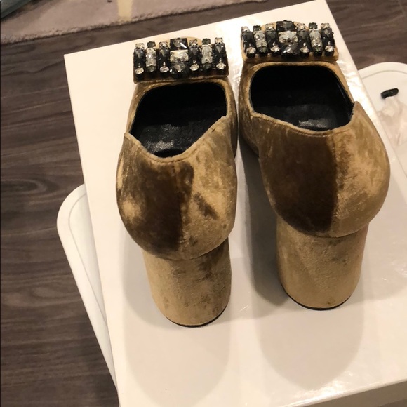 Velvet gem high heels - Picture 2 of 2